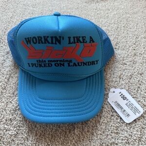 Workin' Like a Sicko this morning I puked on laundry Cap Hat Trucker Ian Connor